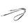 IDC Color & Gray verstellbare Leine mit Doppelkarabiner, 14 mm x 2,2 m, Schwarz-Grau