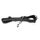 IDC Color & Gray gumierte Leine, 14 mm x 7,5 m ohne Schlaufe, Schwarz-Grau