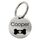 WIENS3D Hundemarke mit Gravur - Personalisiert mit Name - 30mm Namensschild für Halsband Anhänger Marke für Hunde - mit Symbolauswahl - Tiermarke für Hunde, Katzen & Welpen (30 mm_Model_2)