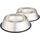 Amazon Basics Hundenapf, Edelstahl, 2 Stück, 946ml, Silberfarben