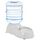 Amazon Basics Futter- und Wasserspender für Haustiere, Tränke, 3.8 liters, Größe S, Transparent, Hunde und Katzen, 1 Einheit