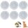 Rayconup Dosendeckel 400g, 6 Stück Deckel für Dosen, Waschbar Dosendeckel Deckel für Katzen & Hundefutter Dosen, Konservendosen für Aufbewahrung Lebensmittel Tierfutter Katzenfutter Hundefutt(75mm)