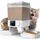 oneisall 5L Futterautomat Katze 2 Näpfe, Katzenfutter Automat mit einem Knopf, Einfache Bedienung, Futterspender für Katzen/Hunde, mit Edelstahlschüssel, Voice Recorder, weiß