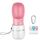 COTOP Tragbare Hund Wasserflasche für Unterwegs, 350ml Haustier Wasserspender Antibakterielle Auslaufsicher Hund Katze Reisen Trinken Flasche Schüssel, Pet Outdoor Trinkbecher (pink)