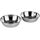 LAUBLUST Zusatzschalen für Futterstation Größe L - 2er Set, Fressnäpfe Edelstahl | ca. 18 x 5 cm, 2 x 0,75l