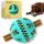 PawsOnly | Hundespielzeug | Leckerli Ball für Hunde | Intelligenzspielzeug | Snackball Hund | Hundebeschäftigung | Futterball Naturkautschuk | Welpenspielzeug | Zahnputzball (Groß 8 cm, Blau)
