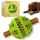 PawsOnly | Hundespielzeug | Leckerli Ball für Hunde | Intelligenzspielzeug | Snackball Hund | Hundebeschäftigung | Futterball Naturkautschuk | Welpenspielzeug | Zahnputzball (Groß 8 cm, Grün)