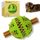 PawsOnly | Hundespielzeug | Leckerli Ball für Hunde | Intelligenzspielzeug | Snackball Hund | Hundebeschäftigung | Futterball Naturkautschuk | Welpenspielzeug | Zahnputzball (Klein 6 cm, Grün)