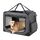 Feandrea Hundebox faltbar, Transportbox Hund, XXXL, Hundetasche, Oxford-Gewebe, Netzstoff, atmungsaktiv tragbar transportabel, Metallrahmen, mit Griffen, Taschen, 102 x 69 x 69 cm, grau PDC10G01