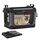 Feandrea Hundebox faltbar, 60 cm Transportbox für kleine Hunde, Hundetasche, Oxford-Gewebe, mit 4 Türen aus Netzstoff, Griffen, Taschen für Futter und Wasserflasche, tintenschwarz PDC016B01