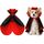 HSSPYY Karneval Hundekostüm Größe – Vampir Umhang mit Stehkragen & Doppelverschluss – Robust, Bequem & Ideal für Fasching, Umzug & Fotos - M (50 cm)