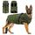 Woiil Hundemantel Hundejacke Wintermantel für Grosse Hunde, Hundemantel Winter mit Geschirr, Hunde Wintermantel Ärmellose Gepolsterte Weste Wasserdicht Warme Reflektierend, Armeegrün XL