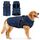 Woiil Hundemantel Hundejacke Wintermantel für Grosse Hunde, Hundemantel Winter mit Geschirr, Hunde Wintermantel Ärmellose Baumwolle Gepolsterte Weste Wasserdicht Warme Reflektierend, Navyblau XXL