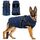 Woiil Hundemantel Hundejacke Wintermantel für Grosse Hunde, Hundemantel Winter mit Geschirr, Hunde Wintermantel Ärmellose Baumwolle Gepolsterte Weste Wasserdicht Warme Reflektierend, Navyblau 3XL