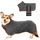 Jostift Mikrofaser Hunde Bademantel Badetuch, Hundebademantel Extra Saugfähig, Schnell Trocknender Hundebademantel, Hundehandtuch mit Verstellbaren Trägern für Große Mittel und Kleine Hunde(Grau, S)