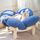 CheerPals Erhöhtes Katzenbett Blumenform, 55cm L&W Großes Katzensofa, Stilvoll Katzenstuhl mit Hochelastischer Weich Kissen, Katzenmöbel zum Schlafen für Alle Katze