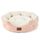 BEDSURE Katzenbett waschbar Katzen Bettchen - 51x48x15cm Katzenkorb mit zweiseitig Innenkissen Katzenschlafplatz für Katzen oder kleine Hunde, rosa