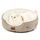 BEDSURE Katzenbett waschbar Katzen Bettchen - 51x48x15cm Katzenkorb mit zweiseitig Innenkissen Katzenschlafplatz für Katzen oder kleine Hunde, Kamel