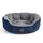 BEDSURE Katzenbett waschbar Katzen Bettchen - 51x48x15cm Katzenkorb mit zweiseitig Innenkissen Katzenschlafplatz für Katzen oder kleine Hunde, Navyblau