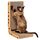 EHEYCIGA Kratzbrett Katze, 48 cm Hohe L Förmige Kratzpappe für Katzen, Hochdichtes Verschleißfestes Kratzmöbel mit Katzenspielzeug, Katzenkratzbrett für Wand und Ecke