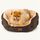 BEDSURE Katzenbett waschbar Katzen Bettchen - 63x53x20cm Katzenbett mit zweiseitig Innenkissen Katzenschlafplatz für Katzen oder kleine Hunde, Braun