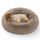 BEDSURE Hundebett waschbar Flauschiges Katzenbett - Ø 60 cm Katzenschlafplatz für Katzen und kleine Hunde, plüsch Katzenkissen rund Kuschelbett, Kamel