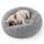 BEDSURE Hundebett waschbar Flauschiges Katzenbett - Ø 70 cm Katzenschlafplatz für Katzen und Hunde, plüsch Katzenkissen rund Kuschelbett, Hellgrau