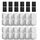 ATMZIQXR 24 Katzenbrunnen Edelstahl Filter: Trinkbrunnen für Katze Filter - Katzen Trinkbrunnen Filter - Verunreinigungen Filtern und Wasser Enthärten - 12 Kohlefilter + 12 Schaumfilter - 6-Monats-Kit