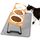 Lannvan Katzennapf Erhöht, 3er Set Futternapf Katze aus Keramik mit Napfunterlage Silikon, Ergonomischer Futterstation 15°gekippte Katzen Hundenapf,Fressnapf und Wassernapf für Katzen und kleine Hunde