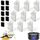 Cat Fountain Filter, 9 Pieces Filters + 9 Pieces Foam Filters for Cat Drinking Fountain, Filtering Hair (Sponge), Triple Filtration (Filter) Stück