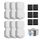 IHOUONE Katzen Trinkbrunnen Filter: 12 Filters Katzenbrunnen - 6 Kohlefilters Katzenbrunnen für Katze + 6 Schaumstofffilters - Hochwertige Materialien - Geeignet für Trinkbrunnen für Katze Edelstahl