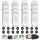 32 Stück Trinkbrunnen Filter, Filter Katzenbrunnen, Ersatzfilter für Katzenbrunnen für Edelstahl Katzenbrunnen für 108oz/3.2L und 67oz/2L,16 Stück Kohlefilter und 16 Stück Schaumfilter