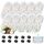 anyuan boy Katzenbrunnen Filter 10 Stück Filter für 2.1L Trinkbrunnen PLWF002,Schwamm Filter mit Harz und Aktivkohle Vierfachem Filtersystem,10 Pcs Kohlefilter und 10 Pcs Schaumstofffilter