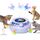 GoldenSun 3 in 1 Interaktives Katzenspielzeug, Elektrisch Automatischer Spielzeug für Katzen, Whack-A-Mole, Fluttering Butterfly, inklusive Ball, USB Wiederaufladbar Katzen Teaser mit 4 Aufsätzen