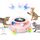 GoldenSun Katzenspielzeug, 3 in 1 Elektrisch Automatischer Spielzeug für Katzen, Interaktives Whack-A-Mole, Fluttering Butterfly, inklusive Ball, USB Wiederaufladbar Katzen Teaser mit 4 Aufsätzen