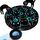 GoldenSun Katzenspielzeug, Bewegungs-Zwitscher-aktivierter Beweglicher Ball, Maus-Fangspiel Blau, 7-Loch-Versteckspiel für Katzen im Innenbereich, Schwarzes MIAU