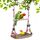 Vogelspielzeug für Wellensittiche, Nymphensittich Spielzeug mit Glocke Wellensittich Spielzeug Vogelkäfig Zubehör Schaukel Vogel Hängende Hängematte Spielplatz für Finken Sittiche