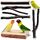 Vogelspielzeug, Sittichsitzstange, Wellensittichsitzstange, Holzständer, Gabelspielzeug, Sitzstange mit mehreren Ästen, Plattformspielzeug für kleine Sittiche, Nymphensittiche, Sperlingspapageien, Unz