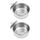 QWORK® 2er-Set Edelstahl Vogel Futternapf zum Einhängen, Vogelkäfig Zubehör, Ratten Käfig Zubehör (10X4.5 cm)