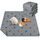 Saugfähige PIPI Pads für Meerschweinchen, 2 Stück 90x120cm Waschbare PIPI Pads für Kaninchen, Wiederverwendbare PIPI Matten, Unterlagen für Hamster, Kaninchen, Hunde