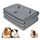 2 Stück PIPI Pads für Meerschweinchen, 4 Lagen super Saugfähig Kleintier Pee Pads, Waschbare und Wiederverwendbare Haustier Hygieneunterlage für Hamster, Kaninchen, Hunde