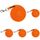 Kerbl Führstrick Hippo mit Karabinerhaken ? Orange (Länge 200 cm, Gewicht 0,1 kg, Material Polyethylen, Strick, Leine) 3230443 (Packung mit 5)