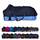 RL24 - Winterdecke Weidedecke 600D Basicline – atmungsaktive, Wind- & wasserdichte Outdoordecke mit Innenfutter & Kreuzbegurtung – Pferdedecke in Blau/Babyblau – 125cm (200g/m² Füllung)