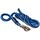 Kerbl Strick Führstrick Hippo mit Panikhaken, Hellblau/Dunkelblau, 321450