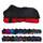 RL24 - Winterdecke Weidedecke 600D Basicline – atmungsaktive, Wind- & wasserdichte Outdoordecke mit Innenfutter & Kreuzbegurtung – Pferdedecke in Schwarz/Rot – 135cm (200g/m² Füllung)