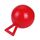Kerbl Pferdespielball, Pferdespielzeug, Tierspielball, rot, PVC, Ø25cm, Pferde, mit Ventil, widerstandsfähig