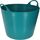 Kerbl Trog FlexBag aquamarin (flexibler Futtertrog, Müslischüssel, Fassungsvermögen 28 Liter, Futtereimer mit zwei Griffen) 3228271