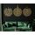 Tubibu %100 Islamische Wandkunst aus Metall, islamische Wanddekoration, Geschenk für Muslime, Ramadan-Geschenk, islamische Wanddekoration (Gold, XL, Ayatul Kursu-Felaq-Nas)