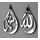 Manschin-Laserdesign Träne Allahs | Mohammad (PBUH) | Islamische Wanddekoration | Arabische Kalligraphie | Ramadan | Silber, Gold, Schwarz (Silber verspiegelt, Allah & Mohammad)