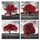 Wohnzimmer Wanddekoration Roter Baum Schwarz und Weiß Wandkunst Natur Landschaft Gemälde Leinwand Drucke Modern Home Office Schlafzimmer Kunstwerk Dekorationen Rot Badezimmer Zubehör Gerahmt fertig